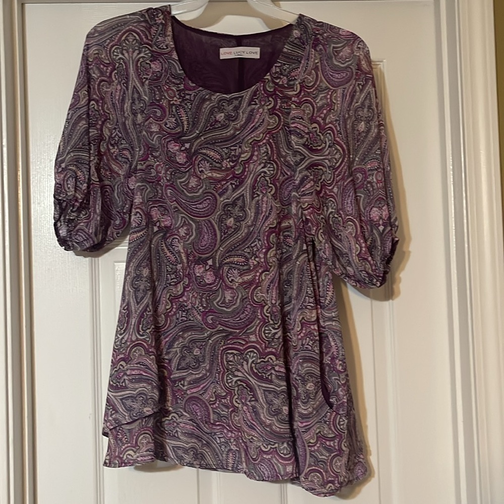Gorgeous purple tunic Love Lucy Love
